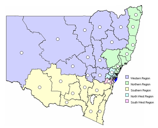 Locations of Rural Crime Investigators