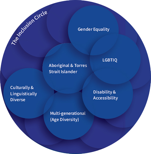Inclusion circle diagram