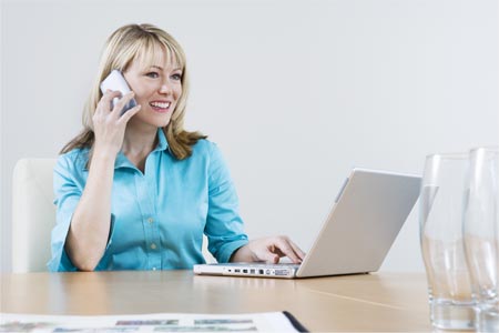 Woman on laptop