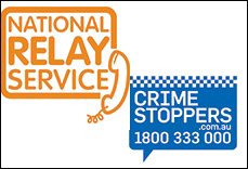 using NRS to report a crime to crime stoppers