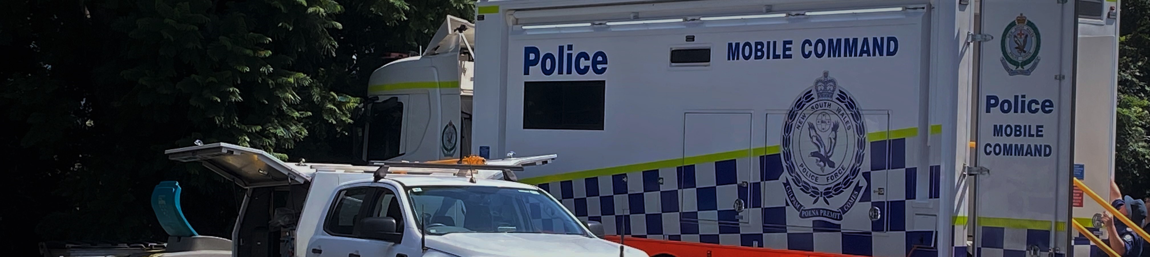 Police mobile command banner