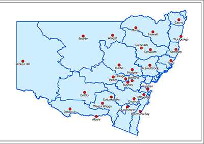 RCPT Zones and Locations Map